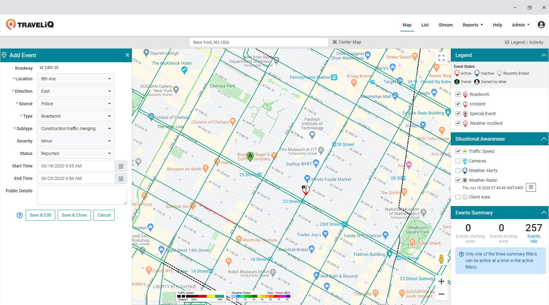 Travel-iQ Generate Events